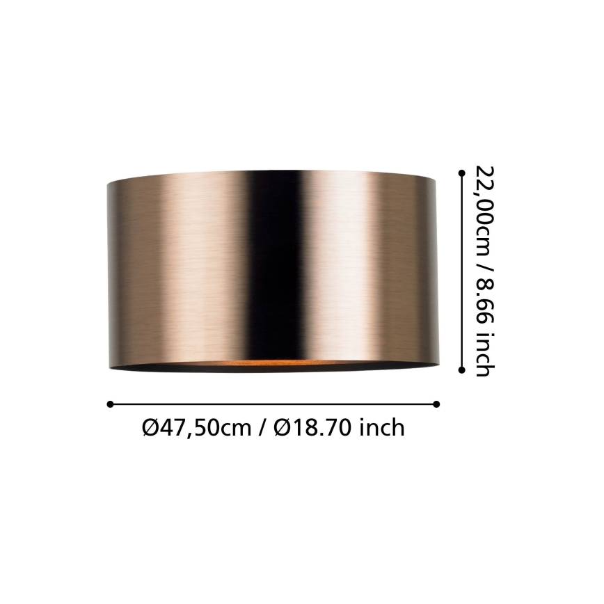 Eglo - Iluminação de teto 1xE27/25W/230V cobre