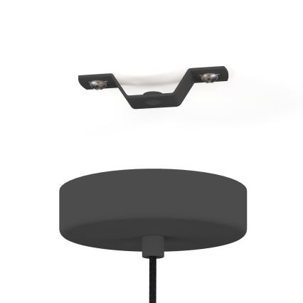 Eglo - Candeeiro suspenso 1xE27/40W/230V preto