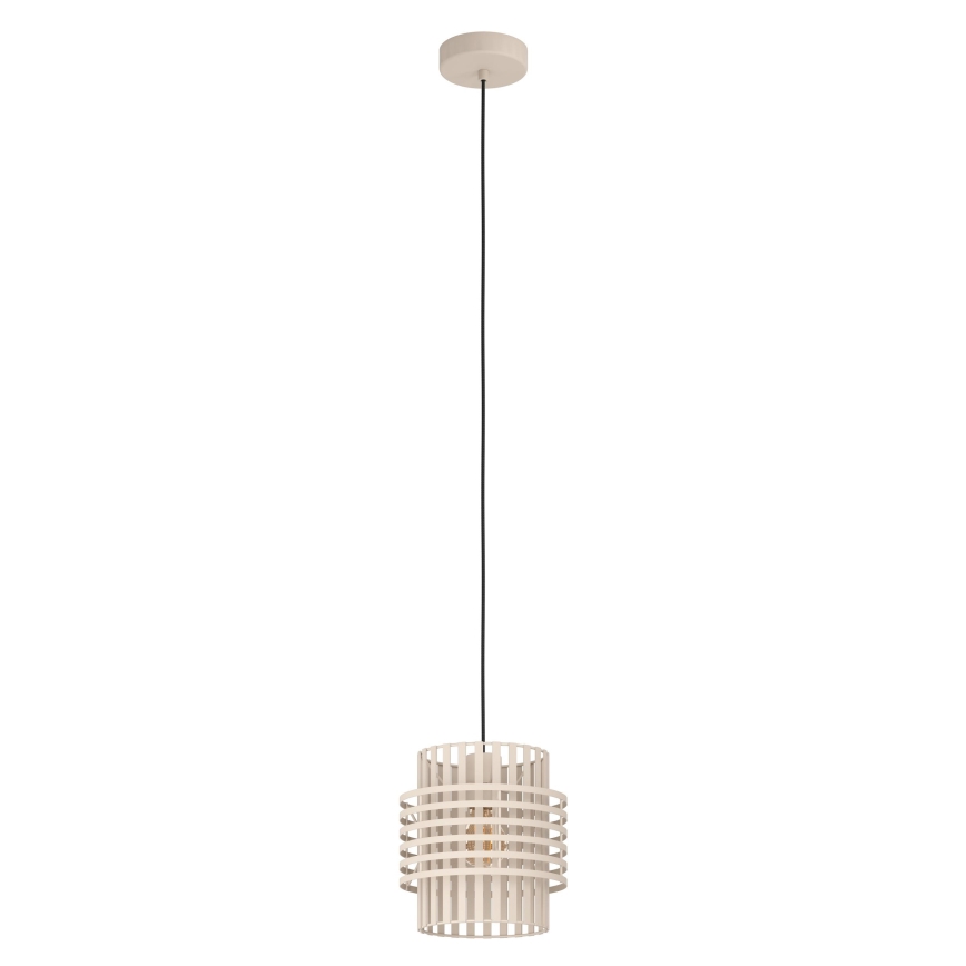Eglo - Candeeiro suspenso 1xE27/40W/230V diâmetro 21 cm creme