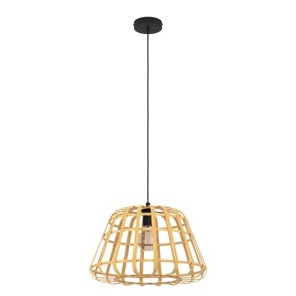 Eglo - Candeeiro suspenso 1xE27/40W/230V diâmetro 50 cm bambu
