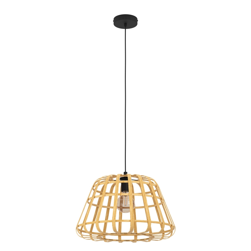 Eglo - Candeeiro suspenso 1xE27/40W/230V diâmetro 50 cm bambu