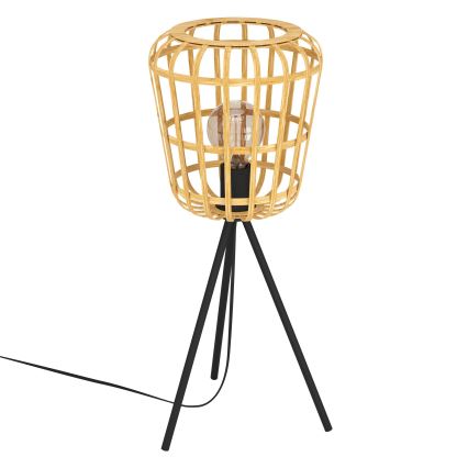 Eglo - Candeeiro de mesa 1xE27/40W/230V bambu