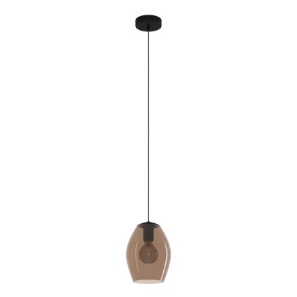 Eglo - Candeeiro suspenso 1xE27/40W/230V castanho