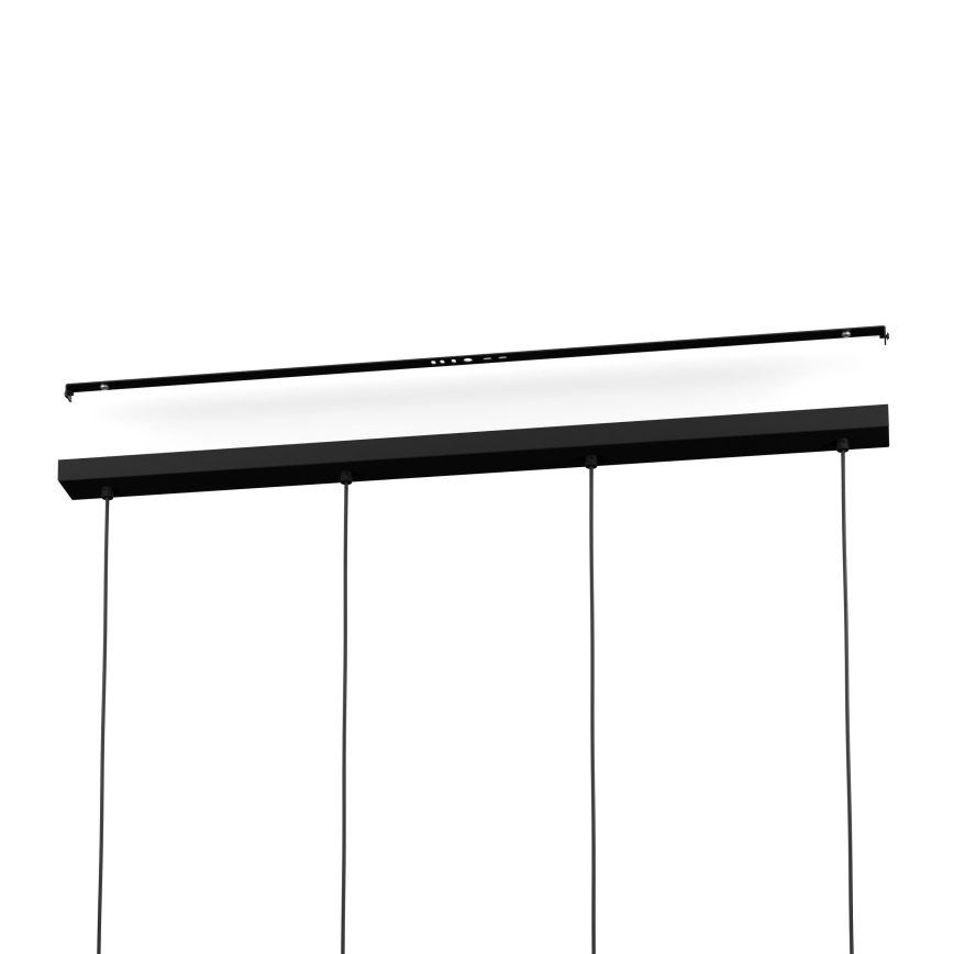 Eglo - Candeeiro suspenso 4xE27/40W/230V castanho