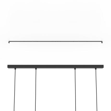 Eglo - Candeeiro suspenso 4xE27/40W/230V preto/castanho