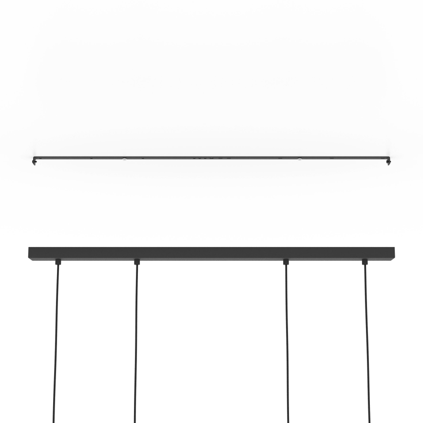 Eglo - Candeeiro suspenso 4xE27/40W/230V preto/castanho