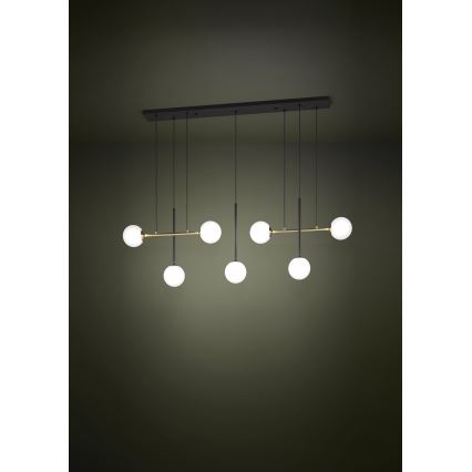 Eglo - Candeeiro suspenso 7xE14/40W/230V dourado/preto