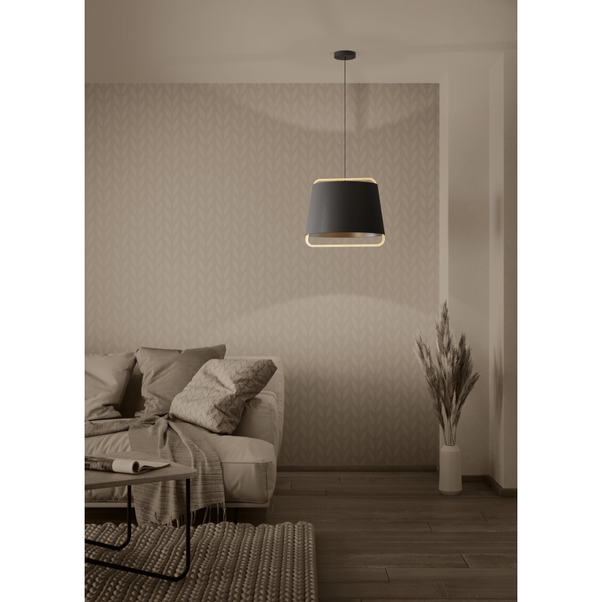 Eglo - Candeeiro suspenso 1xE27/40W/230V preto