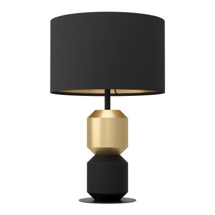 Eglo - Candeeiro de mesa 1xE27/40W/230V preto/dourado
