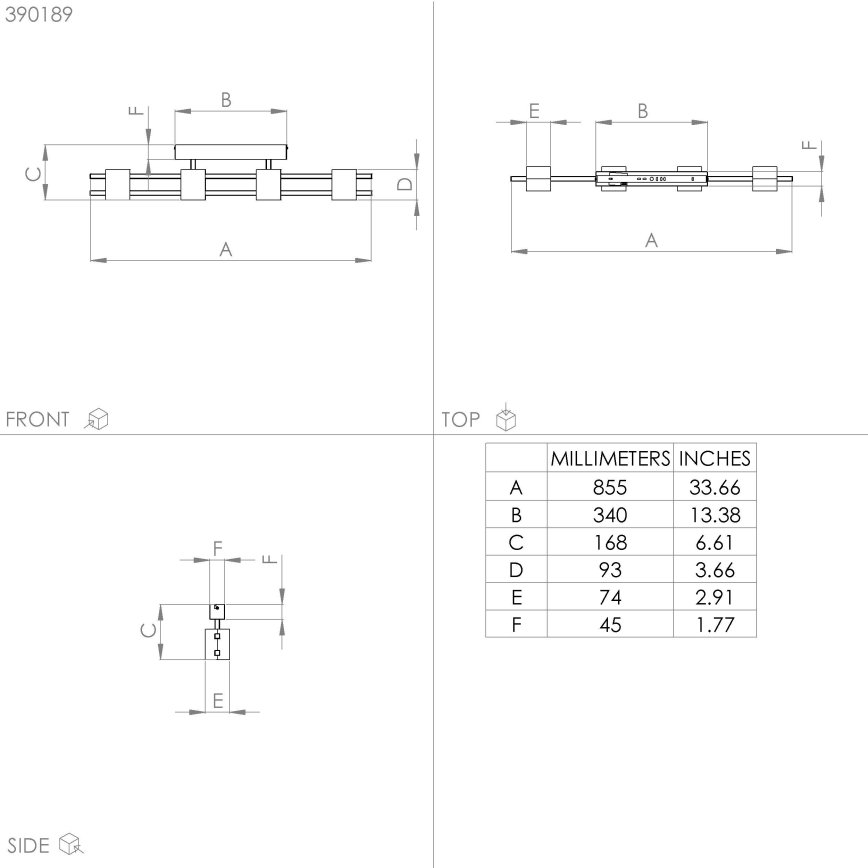 Eglo - Candeeiro integrado 4xE27/40W/230V preto/castanho