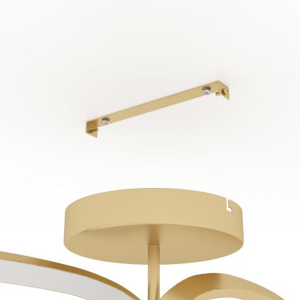 Eglo - Candeeiro integrado LED com regulação LED/25W/230V 3000K dourado