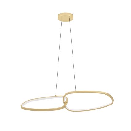 Eglo - Candeeiro suspenso LED com regulação LED/37,5W/230V 3000K dourado