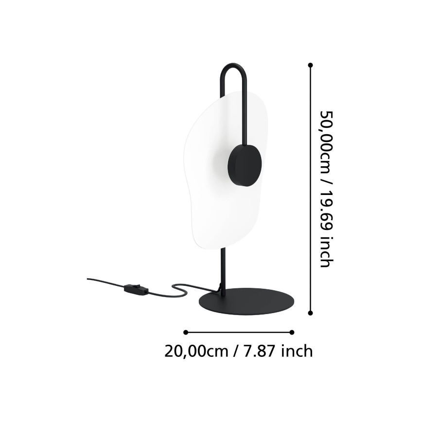 Eglo - Candeeiro de mesa LED LED/5,4W/230V 3000K preto