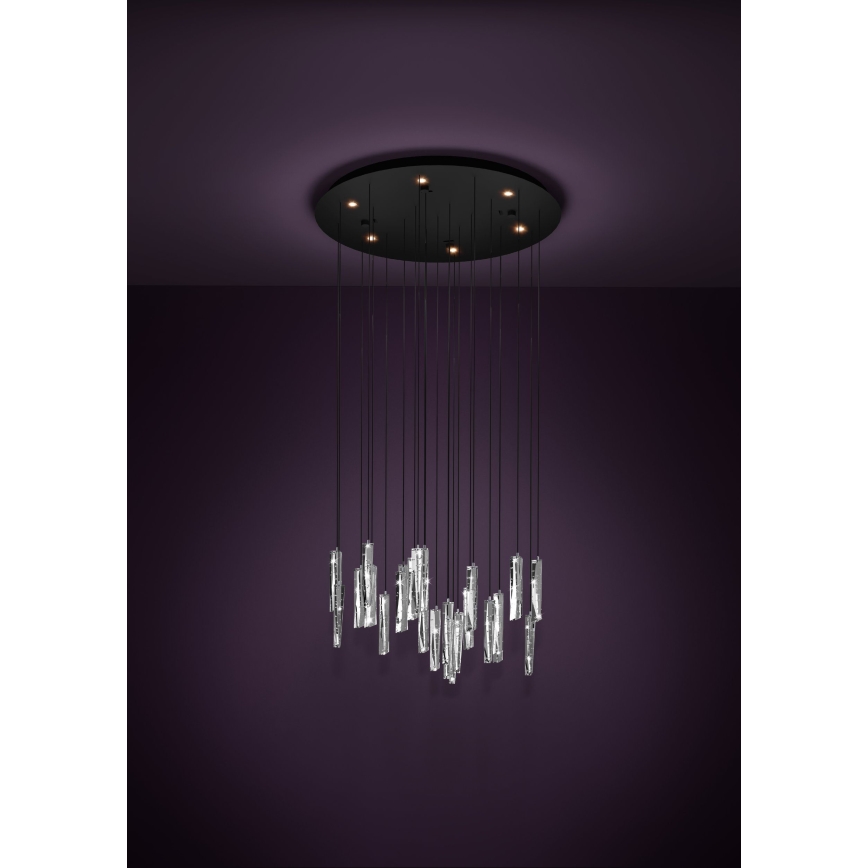 Eglo - Candeeiro suspenso LED com regulação 6xLED/4,2W/230V 3000K transparente