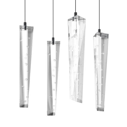 Eglo - Candeeiro suspenso LED com regulação 6xLED/4,2W/230V 3000K transparente
