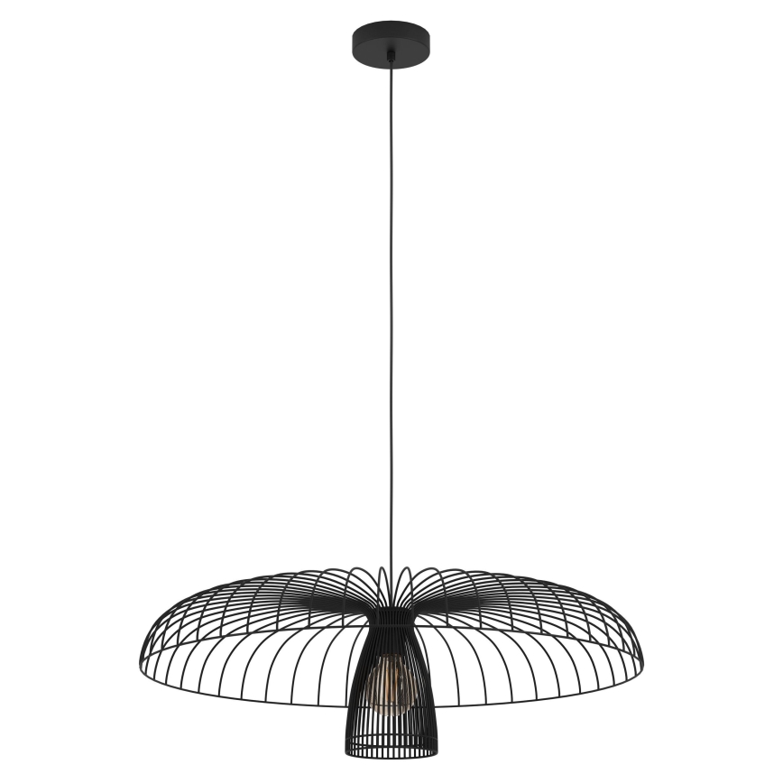 Eglo - Candeeiro suspenso 1xE27/60W/230V diâmetro 77 cm preto