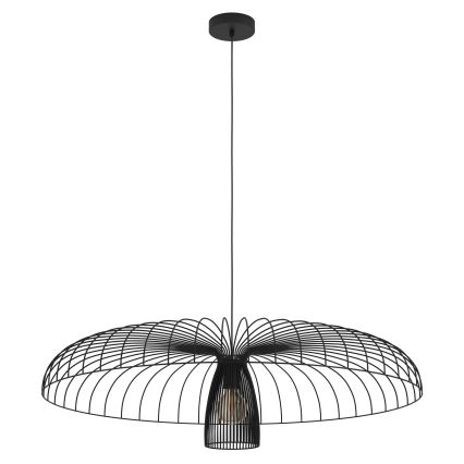 Eglo - Candeeiro suspenso 1xE27/60W/230V diâmetro 98,5 cm preto
