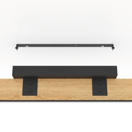 Eglo - Iluminação de teto LED com regulação LED/27W/230V 3000K preto/castanho