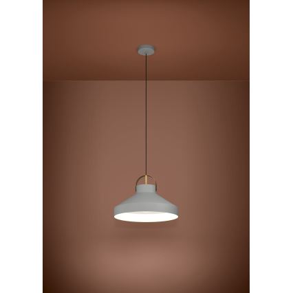 Eglo - Candeeiro suspenso 1xE27/40W/230V cinzento
