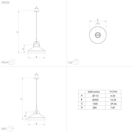 Eglo - Candeeiro suspenso 1xE27/40W/230V cinzento