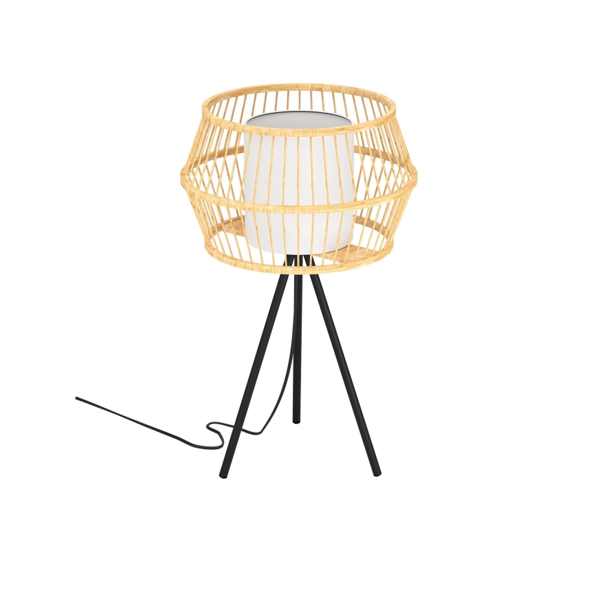 Eglo - Candeeiro de mesa 1xE27/40W/230V bambu