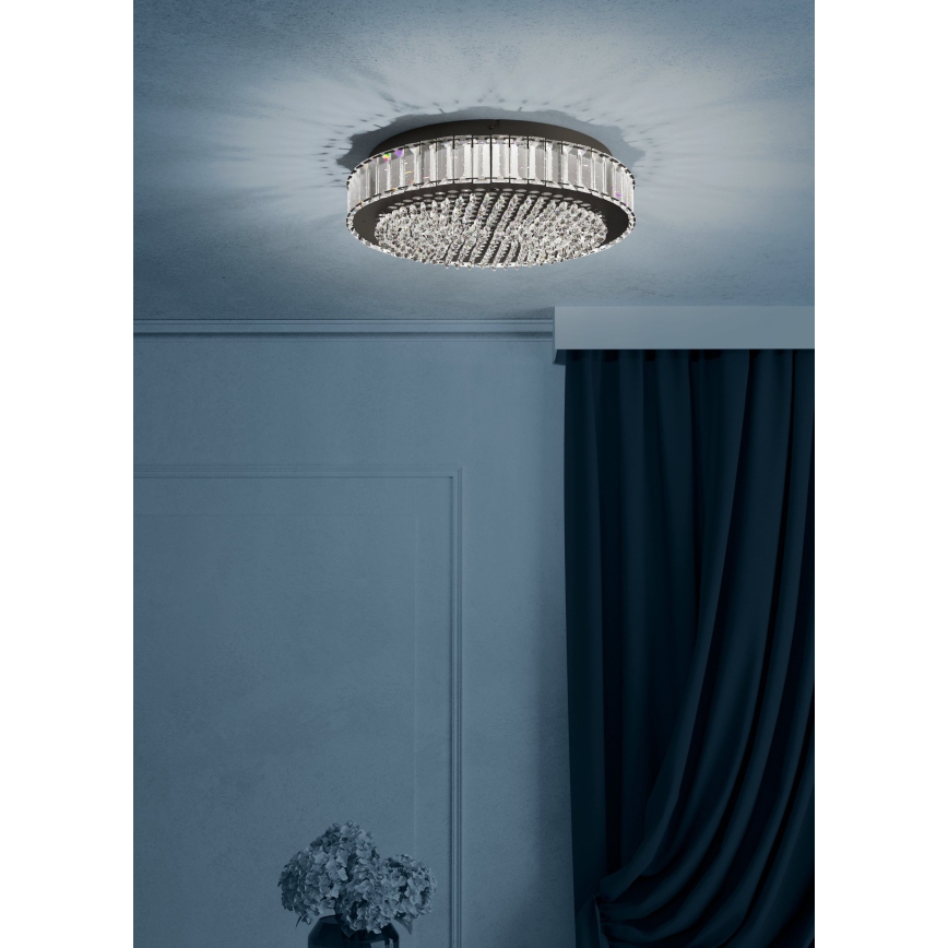 Eglo - Iluminação de teto LED com regulação LED/23,5W/230V 4000K preto