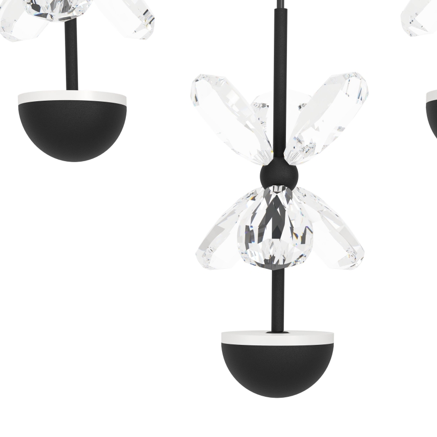 Eglo - Luminária de teto LED dimerizável 43xLED/1,8W/230V 3000K preta