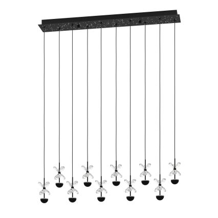 Eglo - Candeeiro suspenso LED com regulação LED/23W/230V 3000K preto