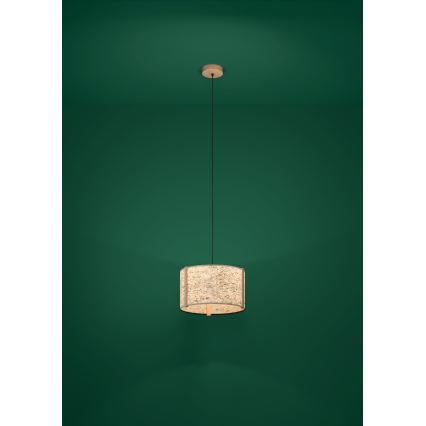 Eglo - Candeeiro suspenso 1xE27/25W/230V bege