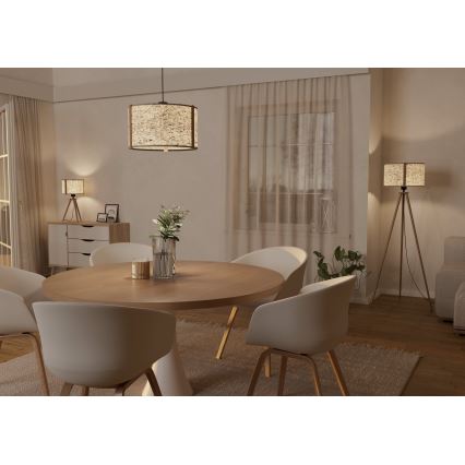 Eglo - Candeeiro de mesa 1xE27/25W/230V bege