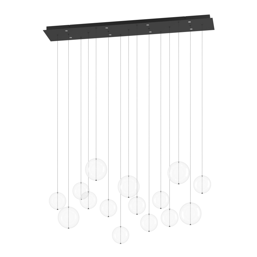 Eglo - Candeeiro suspenso LED com regulação 8xLED/4,2W/230V 3000K transparente