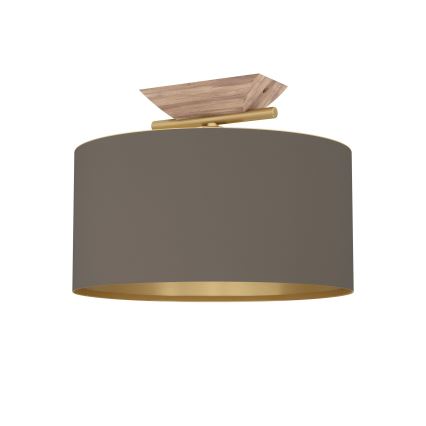 Eglo - Iluminação de teto 1xE27/40W/230V castanho/dourado