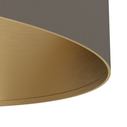 Eglo - Candeeiro suspenso 2xE27/40W/230V castanho/dourado