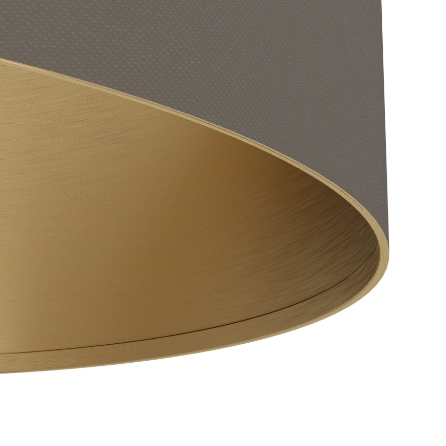 Eglo - Candeeiro suspenso 2xE27/40W/230V castanho/dourado