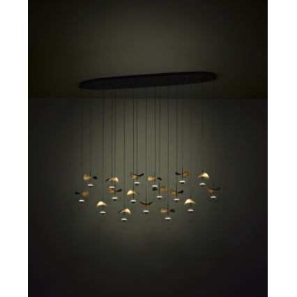 Eglo - Candeeiro suspenso LED com regulação 17xLED/2,3W/230V 3000K