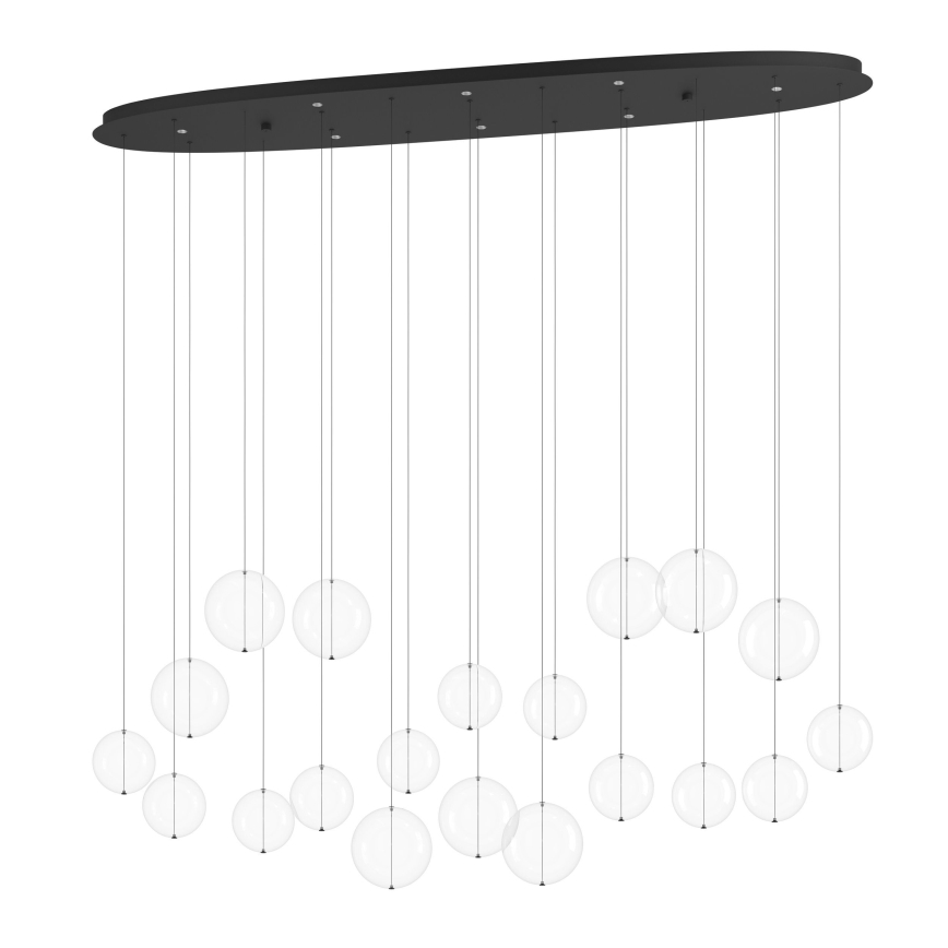 Eglo - Candeeiro suspenso LED com regulação 8xLED/4,2W/230V 3000K transparente