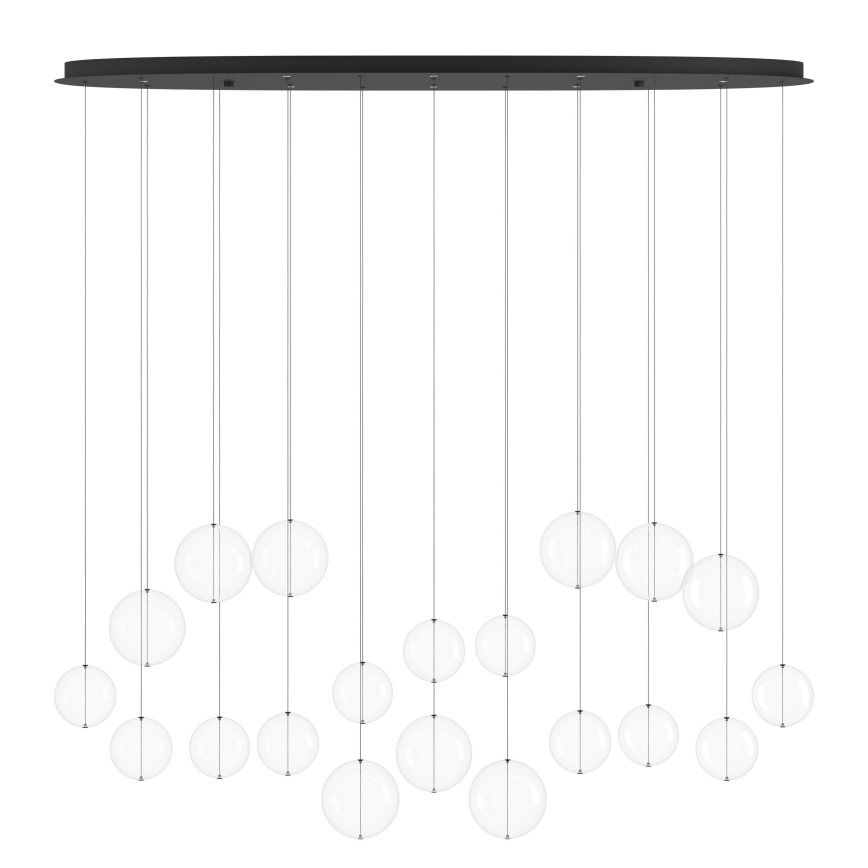 Eglo - Candeeiro suspenso LED com regulação 8xLED/4,2W/230V 3000K transparente