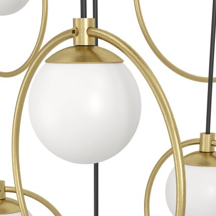Eglo - Candeeiro suspenso LED com regulação 10xLED/3W/230V 3000K dourado