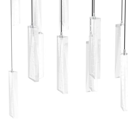 Eglo - Candeeiro suspenso LED com regulação 8xLED/4,2W/230V 3000K transparente