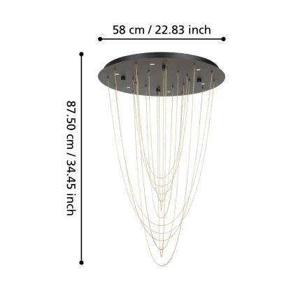 Eglo - Iluminação de teto LED com regulação 6xLED/4,2W/230V 3000K