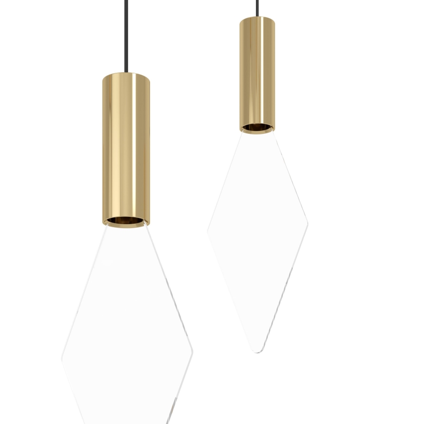 Eglo - Candeeiro suspenso LED com regulação 10xLED/3W/230V 3000K diâmetro 58 cm dourado