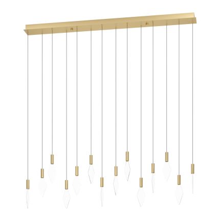 Eglo - Candeeiro suspenso LED com regulação 14xLED/3,3W/230V 3000K dourado