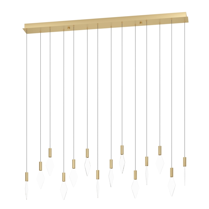 Eglo - Candeeiro suspenso LED com regulação 14xLED/3,3W/230V 3000K dourado