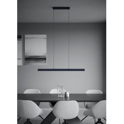 Eglo - Lustre LED dimmerizável com cabo LED/20W/230V 3000K preto