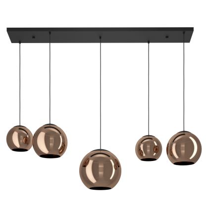 Eglo - Candeeiro suspenso 5xE27/40W/230V cobre