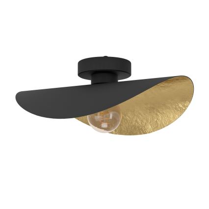 Eglo - Iluminação de teto 1xE27/40W/230V preto/dourado