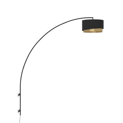 Eglo - Iluminação de parede 1xE27/40W/230V preto/dourado