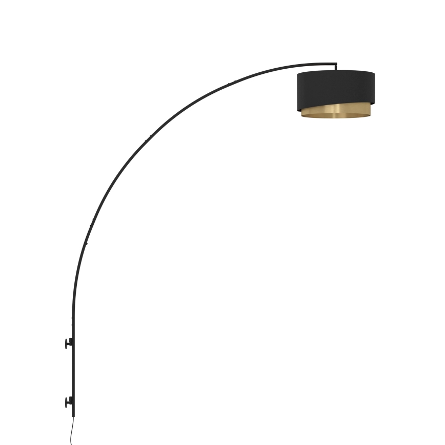 Eglo - Iluminação de parede 1xE27/40W/230V preto/dourado