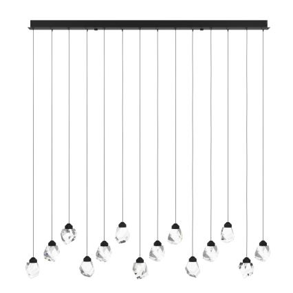 Eglo - Candeeiro suspenso LED com regulação 14xLED/3W/230V 3000K preto/transparente