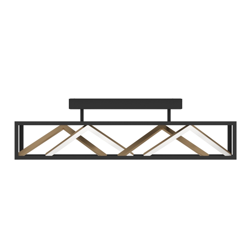 Eglo - Candeeiro integrado LED com regulação LED/45W/230V 2700-6500K preto/dourado + comando